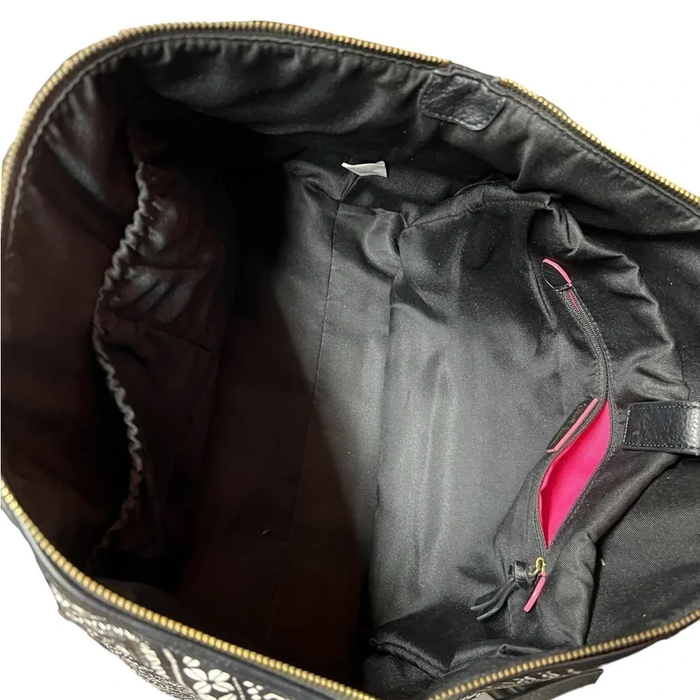 Elliott Lucca Black/White Tote Size Large